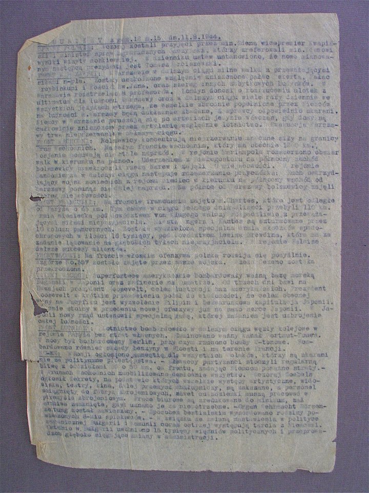 Komunikat 1944-08-11