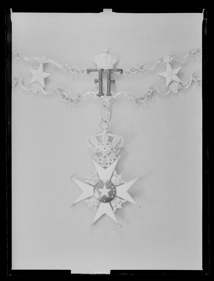 Kommendörskors, Nordstjärneorden, Sverige, modell från 1800-talets slut eller 1900-talet - Livrustkammaren - 19830