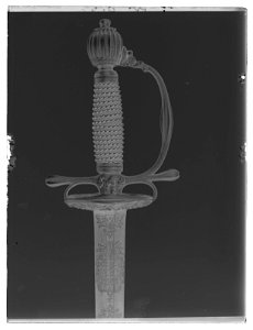 Kommendervärja, Sverige, tillverkad i Sachsen 1706-1707 - Livrustkammaren - 11021-negative