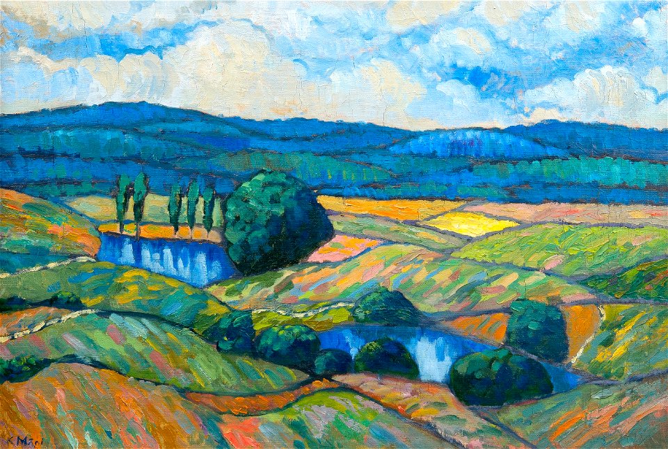Konrad Mägi maal Võrumaa motiiv. Valgjärv