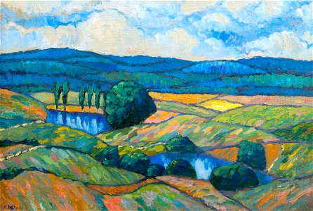 Konrad Mägi maal Võrumaa motiiv. Valgjärv