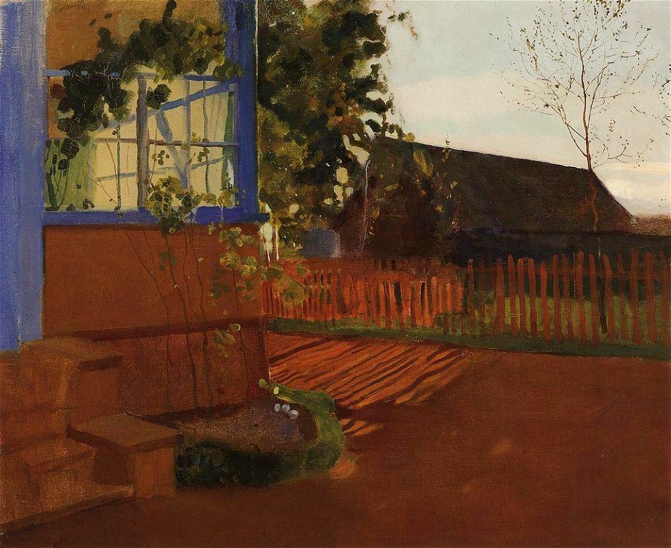 Konstantin Somov - evening-landscape