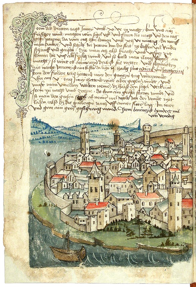 Konrad von Grünenberg - Beschreibung der Reise von Konstanz nach Jerusalem - Blatt 8v - 022