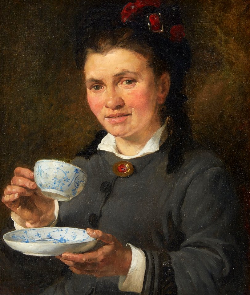 Konrad Weigand Teetrinkerin 1881