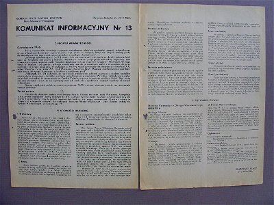 Komunikat Informacyjny nr 13
