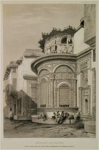 Konieh – Le Caire Fontaine dans la ville du Caire placée en comparaison des monuments de Konieh - Laborde Léon Emmanuel Simon Joseph - 1838