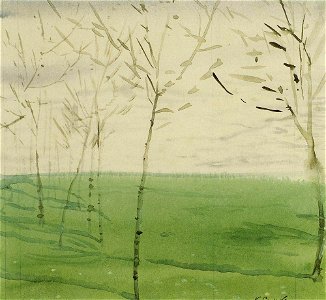 Konstantin Somov - spring-landscape