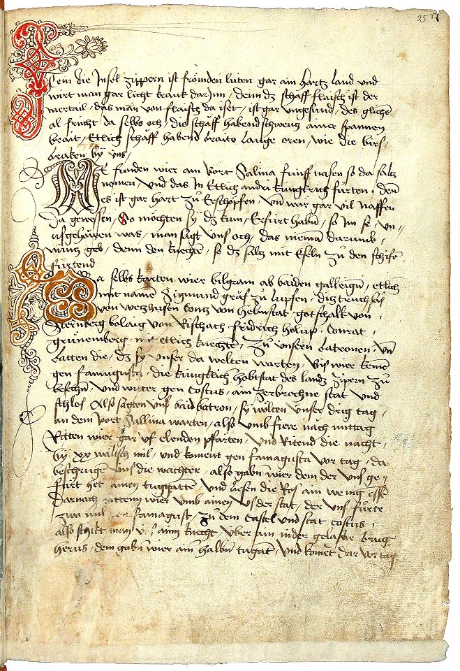 Konrad von Grünenberg - Beschreibung der Reise von Konstanz nach Jerusalem - Blatt 25r - 055