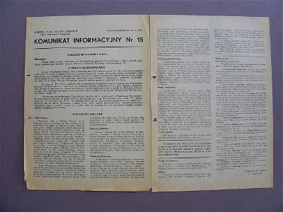Komunikat Informacyjny nr 15