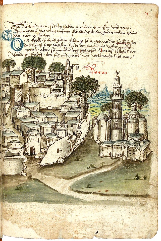 Konrad von Grünenberg - Beschreibung der Reise von Konstanz nach Jerusalem - Blatt 32r - 069