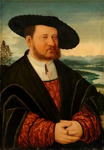 Konrad Faber von Kreuznach - Bildnis Georg Weiß von Limpurg und Sachsenhausen Rückseite, Wappen - WAF 253 - Bavarian State Painting Collections
