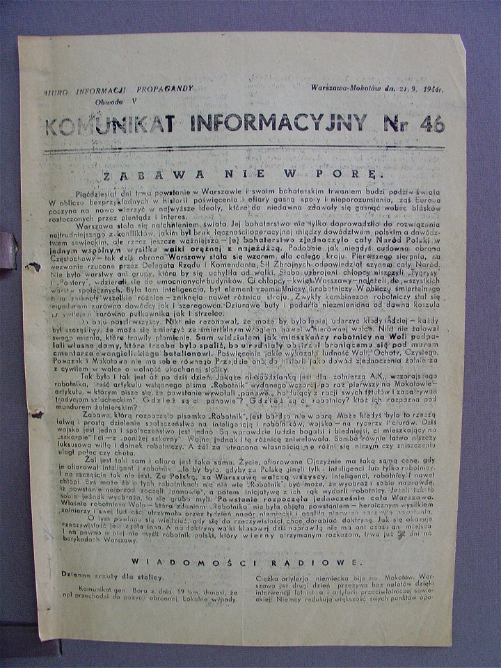 Komunikat Informacyjny nr 46