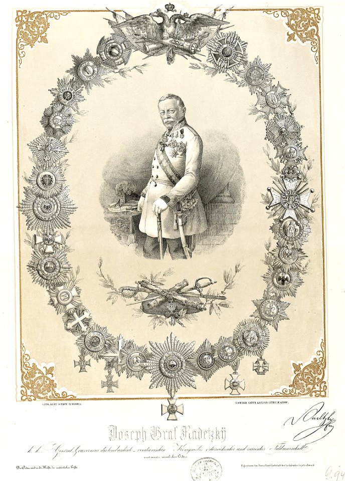 Konrad Grob Porträt Joseph Graf Radetzky 1850s ubs G 0942 III