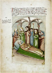 Konstanzer Richental Chronik Totenopfer für den Erzbischof von Salisbury im Münster 82v
