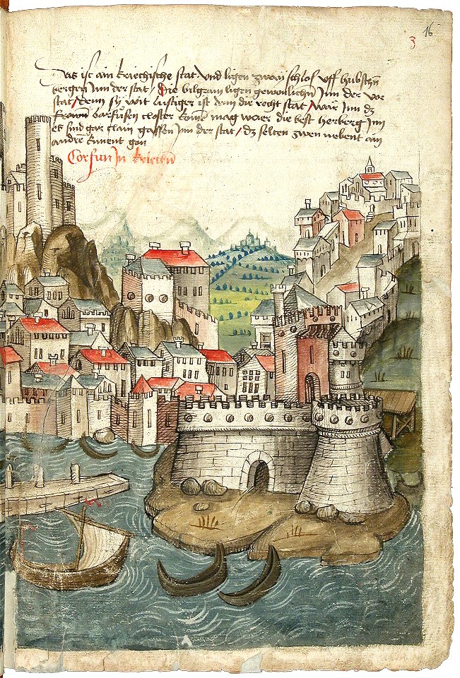 Konrad von Grünenberg - Beschreibung der Reise von Konstanz nach Jerusalem - Blatt 16r - 037