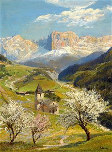 Konrad Petrides Sankt Zyprian in Tiers mit dem Rosengarten