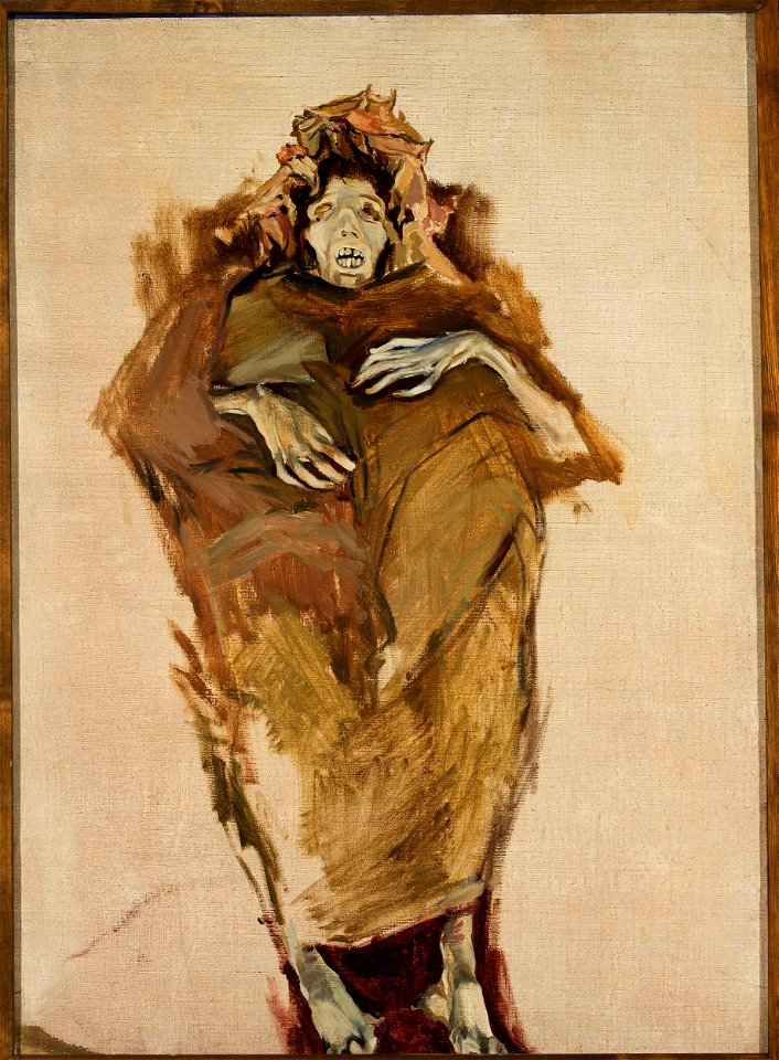 Konrad Krzyżanowski - Thais, mummy sketch - MP 53 MNW - National Museum in Warsaw