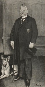 Konrad von Kardorff - Portrait Reichspräsident Paul von Hindenburg, 1929. Free illustration for personal and commercial use.