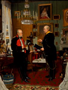 Konrad Siemenroth Bismarck bei Kaiser Wilhelm