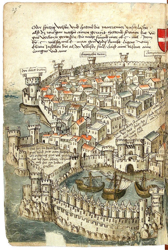 Konrad von Grünenberg - Beschreibung der Reise von Konstanz nach Jerusalem - Blatt 20v - 046