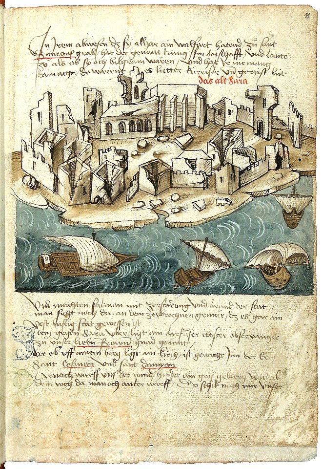 Konrad von Grünenberg - Beschreibung der Reise von Konstanz nach Jerusalem - Blatt 11r - 027
