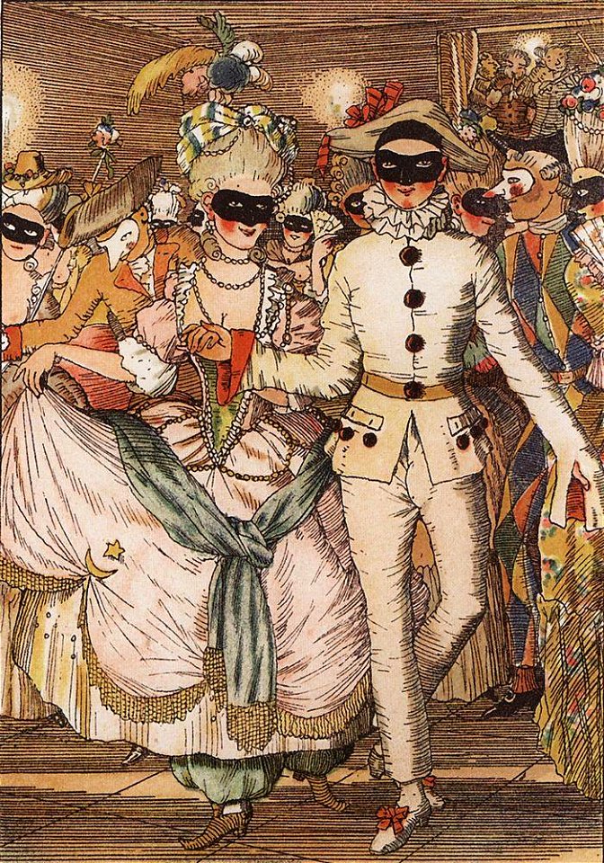 Konstantin Somov - book-of-the-marquise-illustration-8-1918