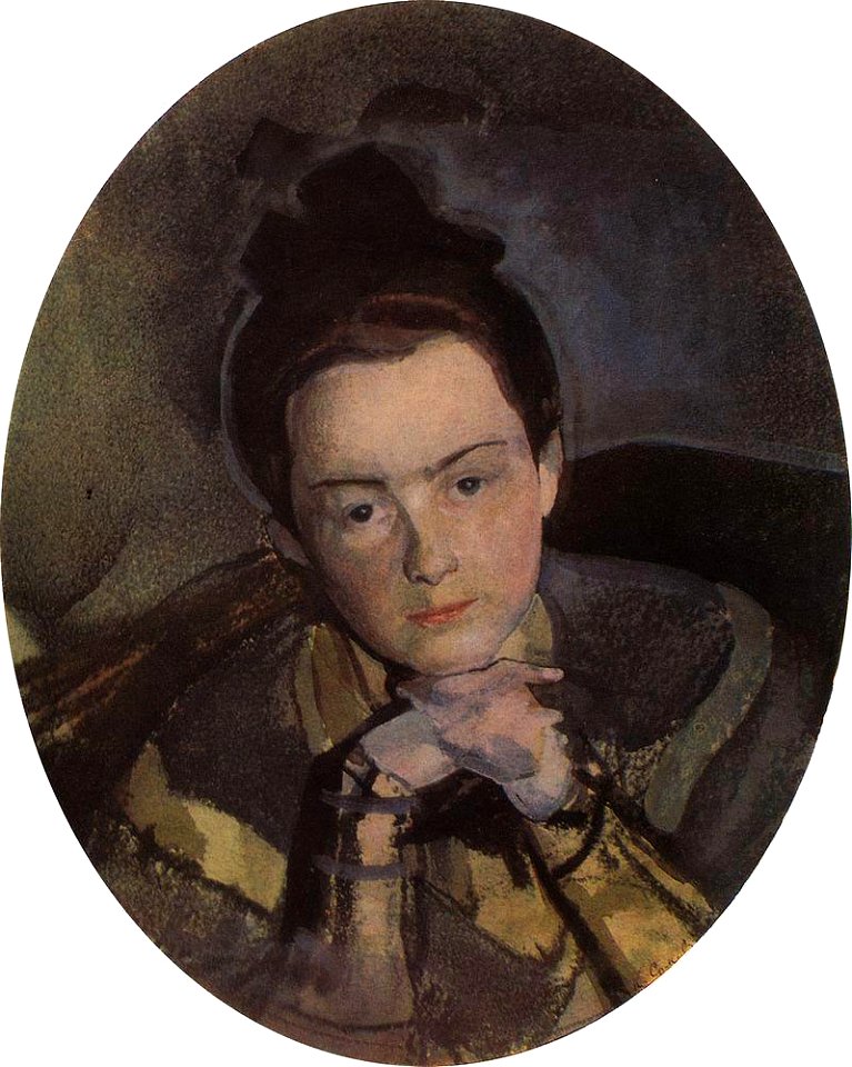 Konstantin Somov - portrait-of-e-ostroumova
