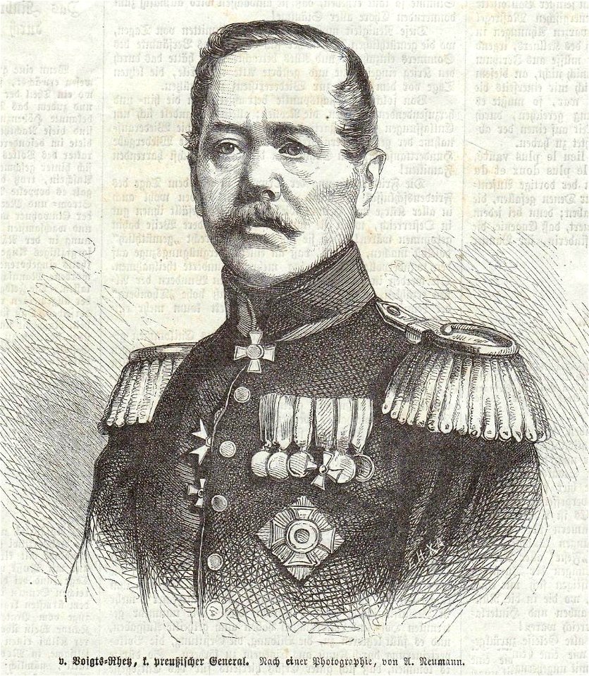 Konstantin Bernhard von Voigts-Rhetz, königlich preußischer General. Free illustration for personal and commercial use.