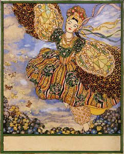 Konstantin Somov - firebird-cover-of-the-book. Free illustration for personal and commercial use.