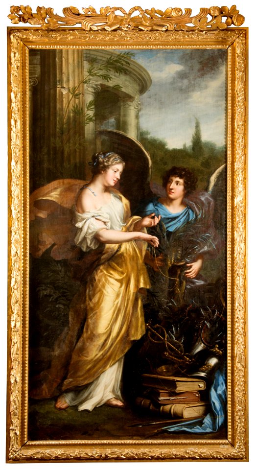 Konung Karl XIs uppfostran. Allegori (David Klöcker Ehrenstrahl) - Nationalmuseum - 174860