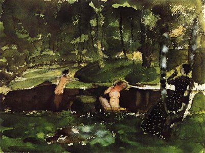 Konstantin Somov - bathing