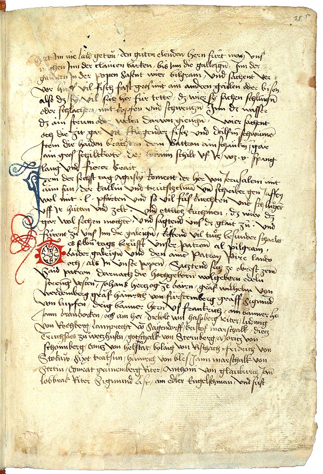 Konrad von Grünenberg - Beschreibung der Reise von Konstanz nach Jerusalem - Blatt 28r - 061