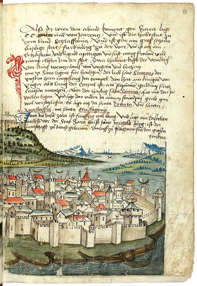 Konrad von Grünenberg - Beschreibung der Reise von Konstanz nach Jerusalem - Blatt 10r - 025