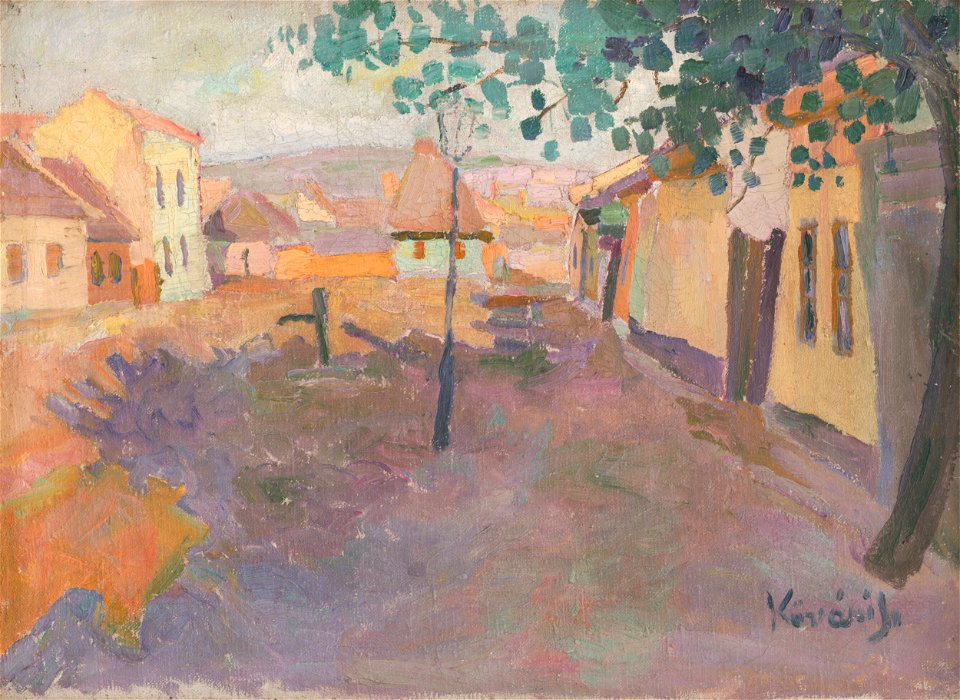 Konštantín Kövári-Kačmarik - Krátka ulica v Košiciach - O 1042 - East Slovak Gallery
