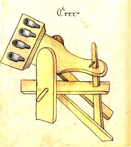 Konrad Kyeser, Bellifortis, Clm 30150, Tafel 13, Blatt 74v (Ausschnitt)