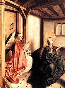 Konrad Witz - Annunciation - WGA25845. Free illustration for personal and commercial use.
