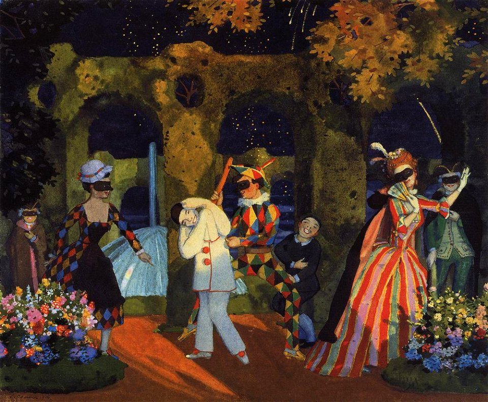 Konstantin Somov - italian-comedy-1