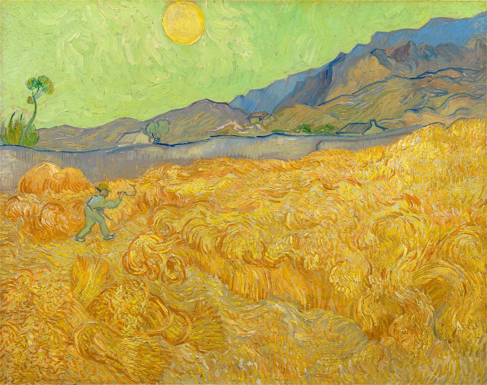 Korenveld met maaier - s0049V1962 - Van Gogh Museum