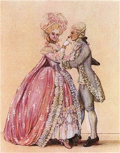 Konstantin Somov - how-dressed-in-the-old-days-lady-and-cavalier