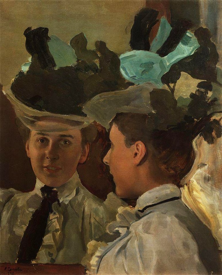 Konstantin Somov - lady-at-the-mirror-1898