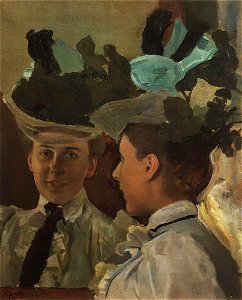 Konstantin Somov - lady-at-the-mirror-1898