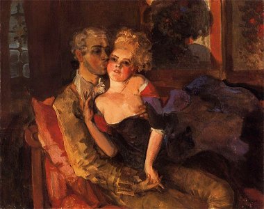 Konstantin Somov - lovers-evening-1910