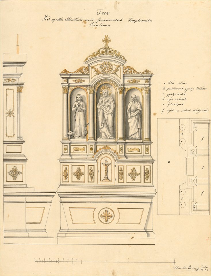 Konrád Švestka - Návrh na oltár pre Františkánsky kostol v Terste - K 18583 - Slovak National Gallery