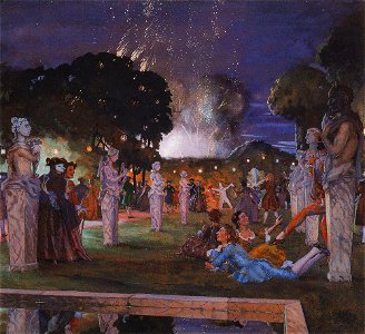 Konstantin Somov - holiday-near-venice