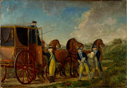 Konung Adolf Fredrik (1710-1771) vid Loka Brunn 1762 (Pehr Hilleström d.ä.) - Nationalmuseum - 39935