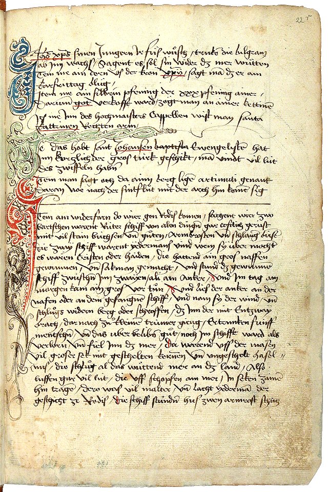 Konrad von Grünenberg - Beschreibung der Reise von Konstanz nach Jerusalem - Blatt 22r - 049