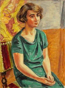 Konstnären Greta Knutson (Birger Simonsson) - Nationalmuseum - 97944