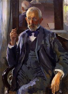 Konstantin Somov - portrait-of-a-somov-the-artist-s-father. Free illustration for personal and commercial use.