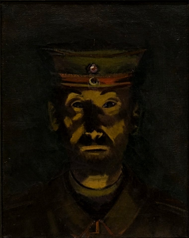 Konrad Westermayr - Selbstbildnis als Soldat - BG-M 2553^81 - Berlinische Galerie