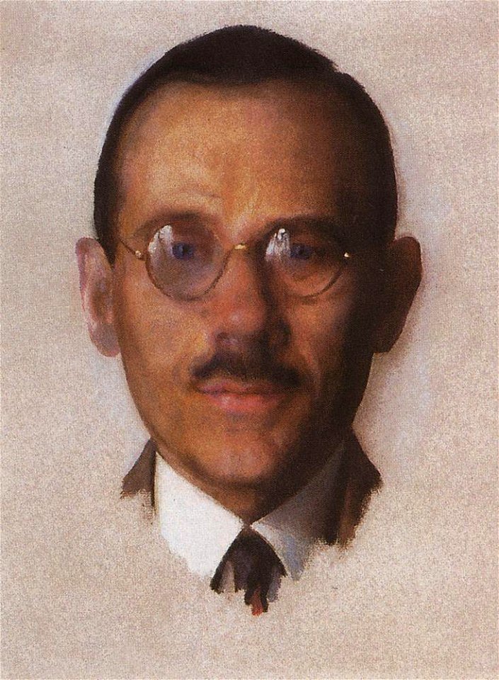 Konstantin Somov - portrait-of-a-popov